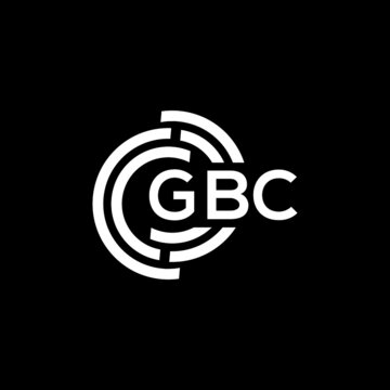 GBC letter logo design on black background. GBC  creative initials letter logo concept. GBC letter design.