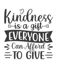 Kindness is never overrated - postcard. Hand drawn brush style modern calligraphy. Vector illustration of handwritten lettering. typography design. Design for a pub menu, beerhouse, SVG T-Shirt Design