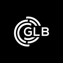 GLB letter logo design on black background. GLB  creative initials letter logo concept. GLB letter design.