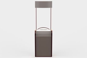 Display stand, retail display stand for product , display stands isolated on white background. 3d illustration