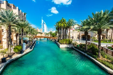 Foto op Canvas Burj Al Arab seen from madinat jumeirah in Dubai UAE © Photocreo Bednarek