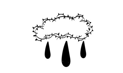 He is Risen Easter Background. Illustration for print or use as poster, card, flyer, Tattoo or T Shirt