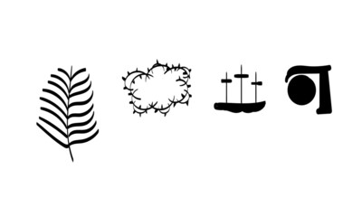 He is Risen Easter Background. Illustration for print or use as poster, card, flyer, Tattoo or T Shirt