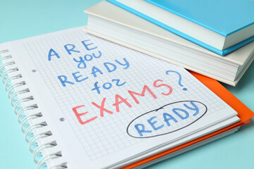 Concept of exams and tests, close up