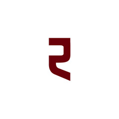 R Letter Initial Logo Vector