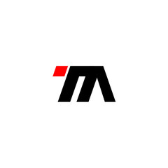 MT MA M A Initial Letter Logo Vector