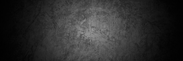 Old wall texture cement dark black gray  background abstract grey color design are light with white gradient background.