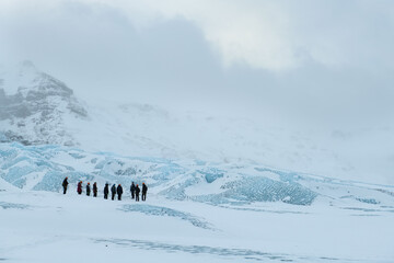 Hike on Icelandic glaciers - 495374619
