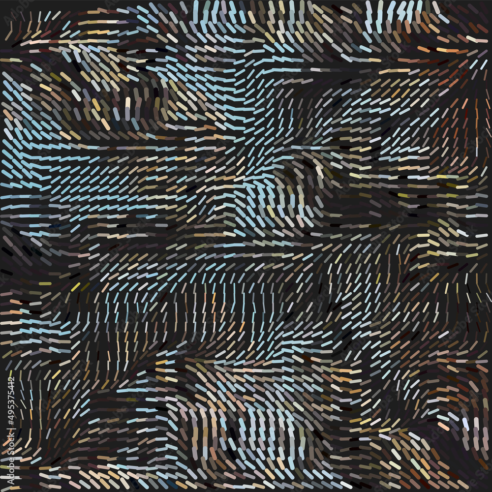 Poster abstract colorful short lines pattern background design in editable vector format