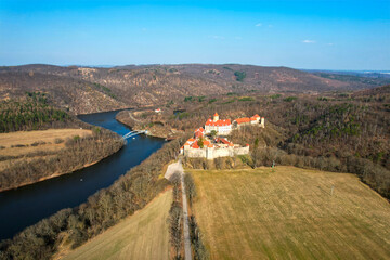 Aerial view of the castle 