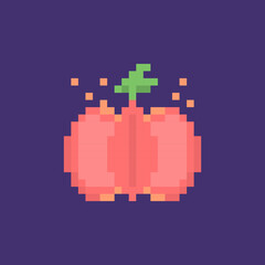 fire element fruit illustration. magic fruit. pixel art or 8 bit. vector design. elements, assets, games