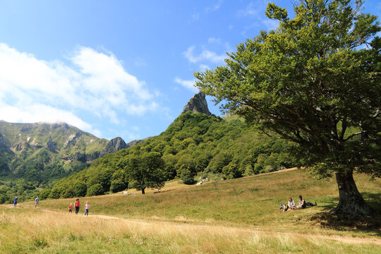 La vall&eacute;e de Chaudefour dans le massif du Sancy en Auvergne