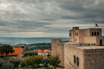 Fototapeta premium view of the castle in kruja