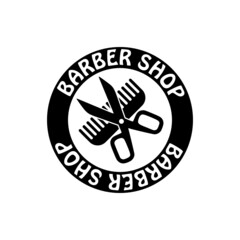Barber Shop icon isolated on white background