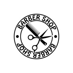 Barber Shop icon isolated on white background