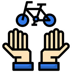 BIKE filled outline icon,linear,outline,graphic,illustration