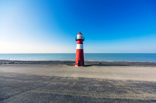 Netherlands, Zeeland, Domburg, Lighthouse On Walcheren Peninsula