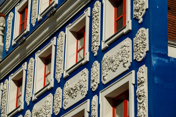 facade of a building , image taken in stettin szczecin west poland, europe