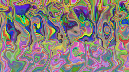 Abstract multicolored liquid background. Design, art