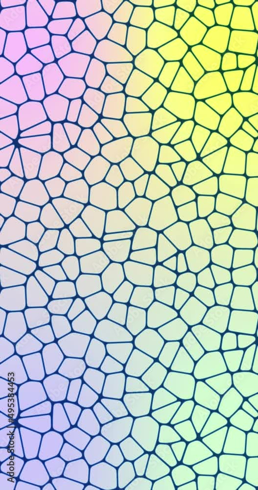 Poster minimal modular voronoi cells backdrop in white colors. abstract, polygonal, cellular pattern backgr