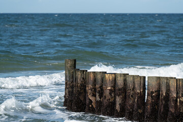 Lahnungen Küstenschutz Wellen Ahrenshoop Ostsee