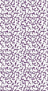 Minimal modular voronoi cells backdrop in white colors. Abstract, polygonal, cellular pattern background with light and bright colors and movement.  Weave of irregular polygons with purple lines