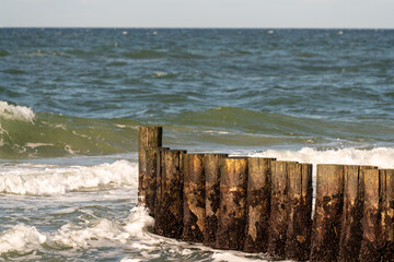 Lahnungen Küstenschutz Wellen Ahrenshoop Ostsee