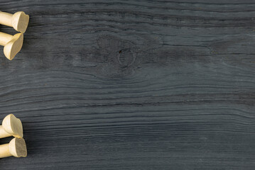 The figure of a man, his legs on a dark background (copy space).