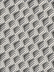 Group of rectangular shapes with black and white striped texture. 3d rendering digital illustration