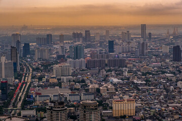 Bangkok sunset, Bangkok, Bangkok, Thailand, sunset at night beautiful