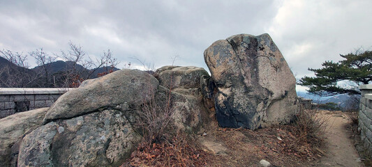 Old rocks protecting the country with fortresses.