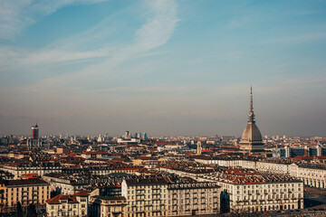 panorama of the city of turin