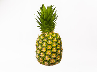 sliced ​​pineapple on a white background