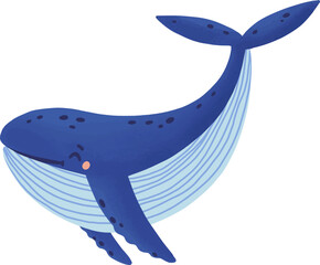 Cute Whale Childish Cartoon Illustration © Good Studio