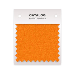 Fabric swatch textile catalog, Cloth sample Vector Illustration