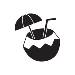 coconut ice icon in black flat glyph, filled style isolated on white background
