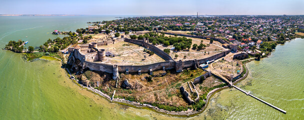 Bilhorod-Dnistrovskyi or Akkerman fortress in Odessa region of Ukraine before the war with Russia - obrazy, fototapety, plakaty