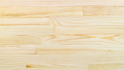 panoramic wood background from blank solid wooden board made from natural pine planks