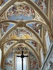 Fototapeta na wymiar Napoli, gli affreschi della Certosa di San Martino 