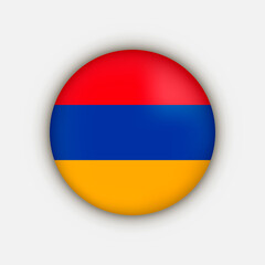 Country Armenia. Armenia flag. Vector illustration.