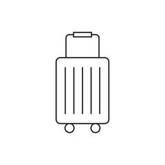 Bag, travel suitcase icon line style icon, style isolated on white background