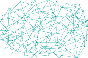 Network abstract connection isolated on white background. Network technology background with dots and lines. Ai background. Modern abstract concept. Ai background vector, network technology