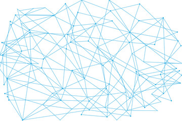 Network abstract connection isolated on white background. Network technology background with dots and lines. Ai background. Modern abstract concept. Ai background vector, network technology