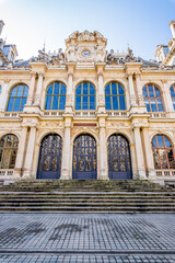 Fototapeta na wymiar Panoramique du Palais de la Bourse de Lyon