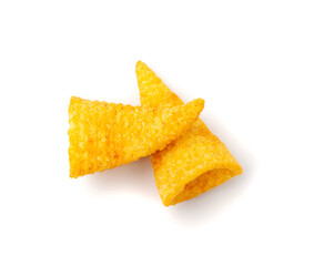 Corn Cone Isolated, Puffs with Spices