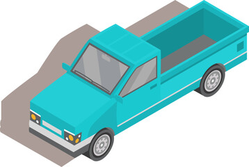 Car Colored Isometric Illustration