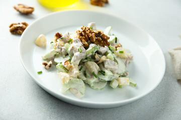 Chicken salad with celery and pineapple