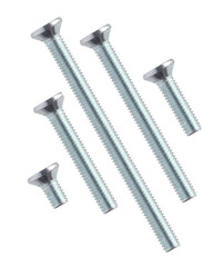 Screw Din 965 Stainless Steel Cross Recessed, Steel Machine Screw, Zinc Plated Finish, Flat Head,...