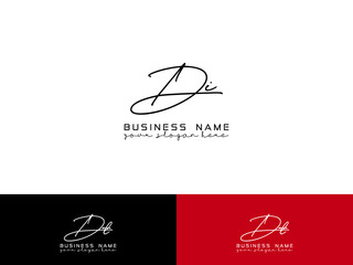 Initial DI Logo, Colorful Di id Signature Letter Logo Design for business or brand