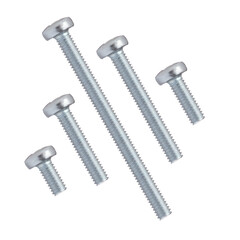 DIN 7985 Stainless Steel Phillips Cross Pan Head Screw, Zinc Plated Finish, Steel Pan Head Machine Screw, Fully Threaded